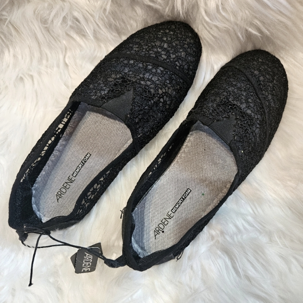 NWT Black Lace Shoes